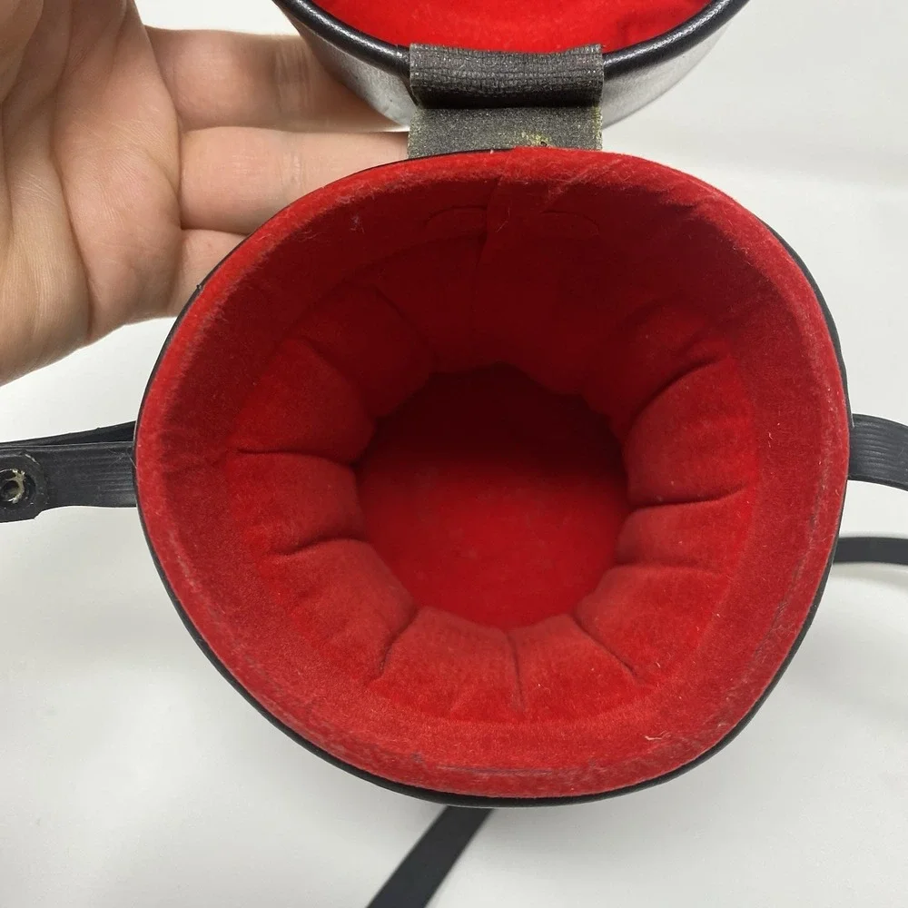 Vtg‎ Star-D Lens Leather Storage Protective Case and Hood 3.75